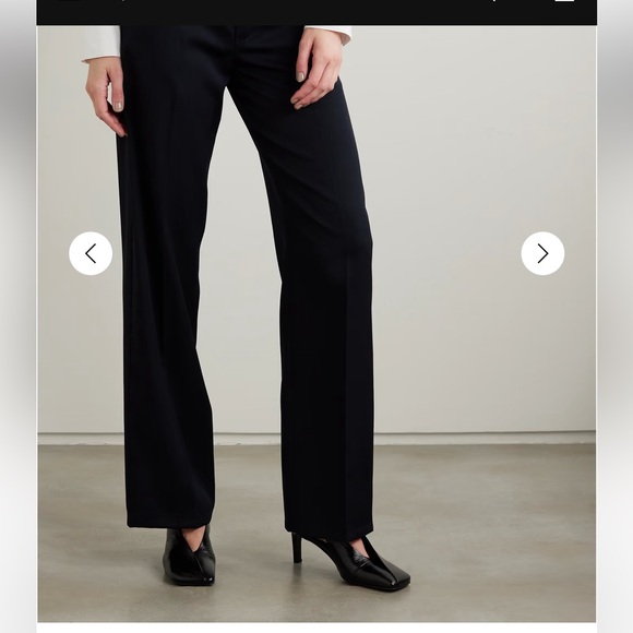 Jil Sander Vintage Softest Wool Lana Wide Leg Pants Trousers 42 L perfect - Picture 2 of 11